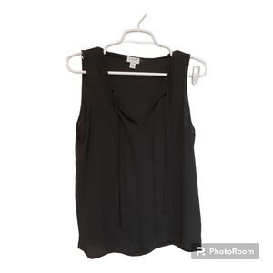 🦁J. Crew Factory Black Sleeveless Blouse